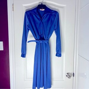 Genuine vintage royal blue dress